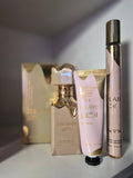Coffret Éclat Vanille Trio Luxe – EDP, Crème Mains et Roller