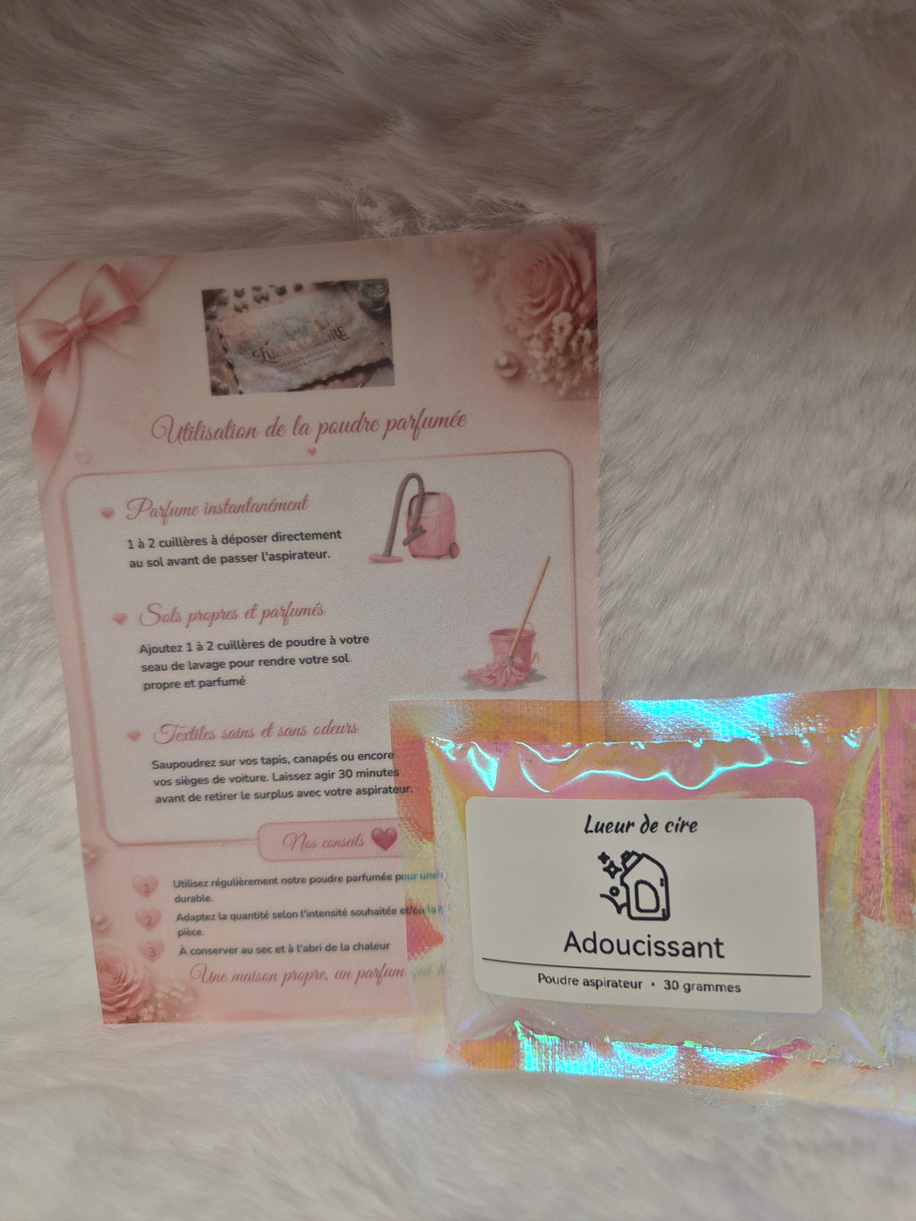 Poudre aspirateur parfumée artisanale